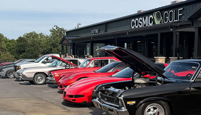 Hot Rod night at Cosmic Golf